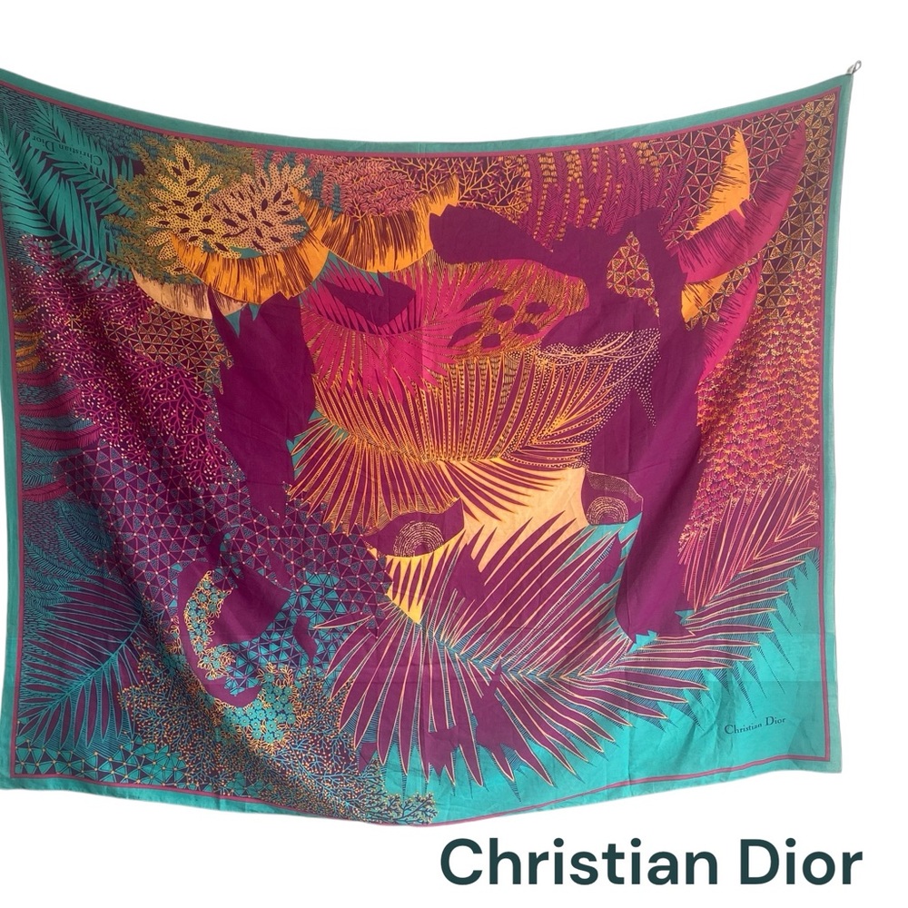 Vintage Christian Dior Oversized Scarf / Shawl / Wrap